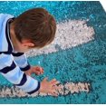 thumbnail image 2 of Penépico de tela plegable Sensory Wall con lentejuelas para niños, azul lago y plata, 2 of 9