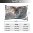 thumbnail image 2 of Honeii Cool Cloud White Dragon Print Pillow Cases,Plush Throw Pillow Covers,Decorative Pillowcase for Sofa, Couch, Living Room-14"x20", 2 of 6