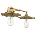 thumbnail image 3 of Pathson Vintage 2-light Metal Wall Sconce, Brass Finished Flower Shape Bedroom Living Room Lamp Fixture, 3 of 14