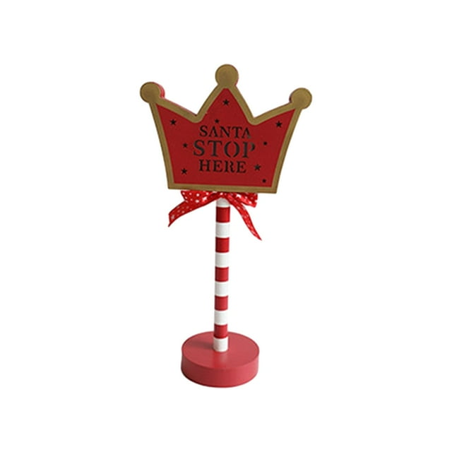 Christmas Light Sign Warm Light for Shop Window Outdoor Holiday Decoration Desks Crown