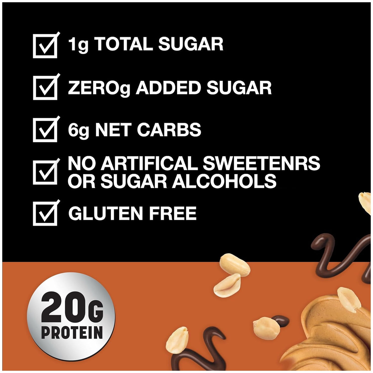 (6 pack) KIND, Gluten Free, Protein MAX, Crispy Chocolate Peanut Butter 20g Protein Bars, 4 Count Box