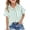 Green, variant on AKOEE Button Up Striped Shirts Girls 5-15 Years Short Sleeve Linen Lapel Collar with Pocket Loose Summer Tops (11-12 Years, Green)