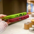 thumbnail image 6 of Compatible with iPhone 15 Plus 2023 6.7", Cute Kawaii Curly Wave Frame Shape Soft Silicone Shockproof Protective Phone Cover for Women Girls, Green, 6 of 15