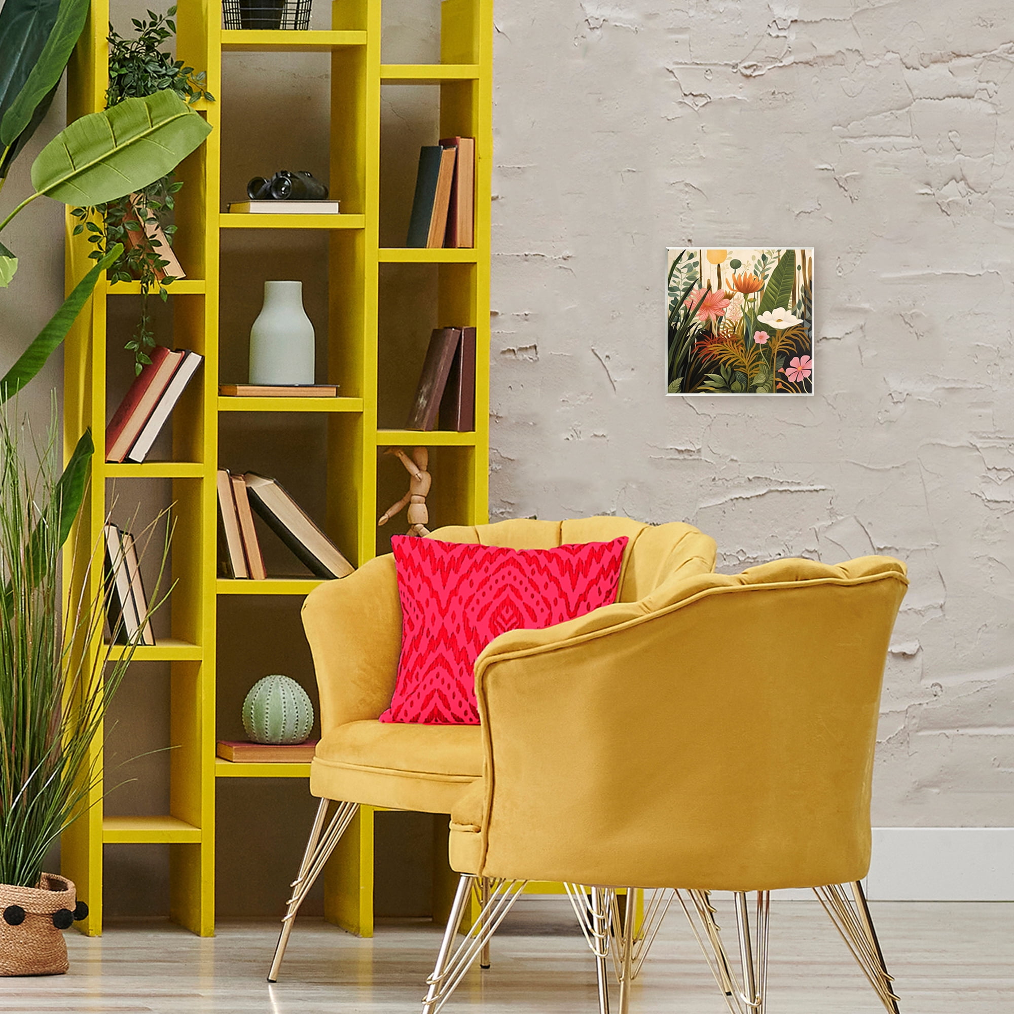 Stupell Industries Botanical Embrace in the Jungle Wall Plaque Art, design by Lazar Studio