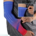thumbnail image 3 of Unique Bargains 1 Pair Breathable Arm Sleeves for Outdoor Arm Cover Red Blue, 3 of 5
