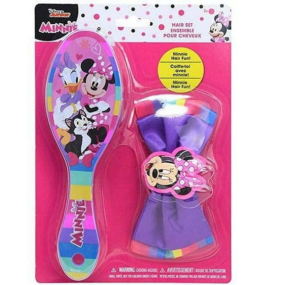 HER Accessories Girls Minnie Mouse Brush & Bow Set