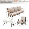 MF Studio 5Seat Patio Conversation Set Metal Outdoor Furniture Sofa