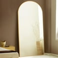thumbnail image 2 of Lumioca Arch Floor & Full Length Gold Framed Wall Mirror Right Angle 71"×32", 2 of 5