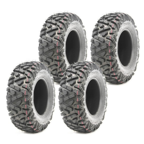Set 4 WANDA ATV tires 25x8-12 Front & Rear for 2016 Cfmoto CFORCE 400 Big Horn Style