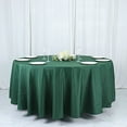 thumbnail image 6 of BalsaCircle 108" Round Polyester Tablecloth Wedding Table Linens Hunter Green, 6 of 8