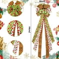 thumbnail image 2 of Fek888 Christmas Bows Small Christmas Tree Bow Red Green White Dots Large Decoration Gift Bow Christmas Decoration, 2 of 6