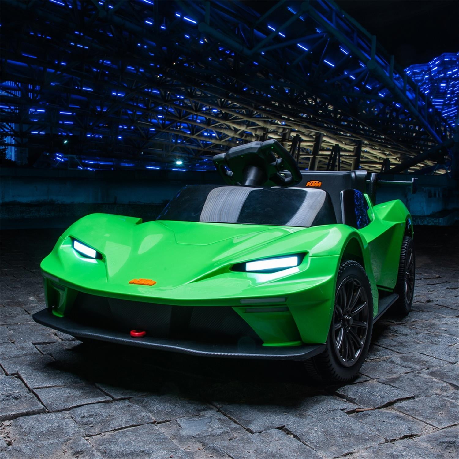 CIPACHO Licensed Ktm x Bow Gtx Electric Car for Kids, 12v Powered Ride Ons Kids Car with 2.4G Parents Remote Control, MP3, Bluetooth, Green