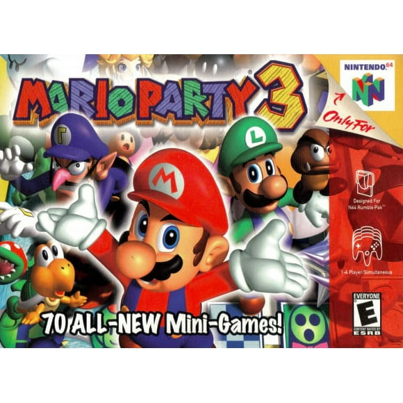 N64 Jeu Mario Parti 3 Jeux Cartouche Carte pour 64 N64 Console Nous Version