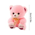 thumbnail image 3 of Teddy Bear Stuffed Animal,Plush Bear Stuffed Animal,Christmas Cute Animal Plushies,Plush Bears for Valentines Day, Sitting Bear Lint Toy Doll,Pillow Doll Holiday Birthday Gift Soothing Sleep Pillow, 3 of 9