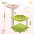 thumbnail image 3 of Pefilos 28" Flowers Cat Scratching Post for Indoor Cats, Cat Scratcher with Sisal Rope for Small & Medium Cats, Kittens Cat Tree, Multicolor, 3 of 8