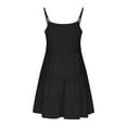thumbnail image 7 of Juslio Girl Dresses Casual Sleeveless Boho Summer Beach A Line Dresses Knee Length Black Sundress, 7 of 7