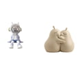 thumbnail image 1 of Set de figuras de para escritorio, sujetalibros decorativos, estatua de resina, organizador moderno para estantes, ideal para la oficina o, 1 of 8