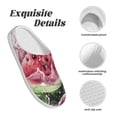 thumbnail image 5 of Picia Watermelon Splash Realism Art for Women's Lamb-hug Comfy Fleece House Slippers Memory Foam, Slip-on House Shoes Indoor Outdoor-44/45, 5 of 7