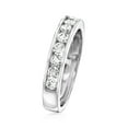 thumbnail image 3 of Ross-Simons 0.75 ct. t.w. Channel-Set Diamond Wedding Band in 14kt White Gold, Women's, Adult, 3 of 5