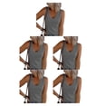 thumbnail image 1 of Jumpingount Camisetas sin mangas transpirables para mujer Stay Cool All Summer Long Womens Vest Top Tank Top Mujer Black Vest Top gris 2XL 1 Type2 NO2, 1 of 6