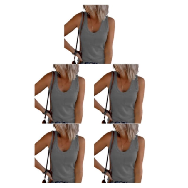 Jumpingount Camisetas sin mangas transpirables para mujer Stay Cool All Summer Long Womens Vest Top Tank Top Mujer Black Vest Top gris 2XL 1 Type2 NO2