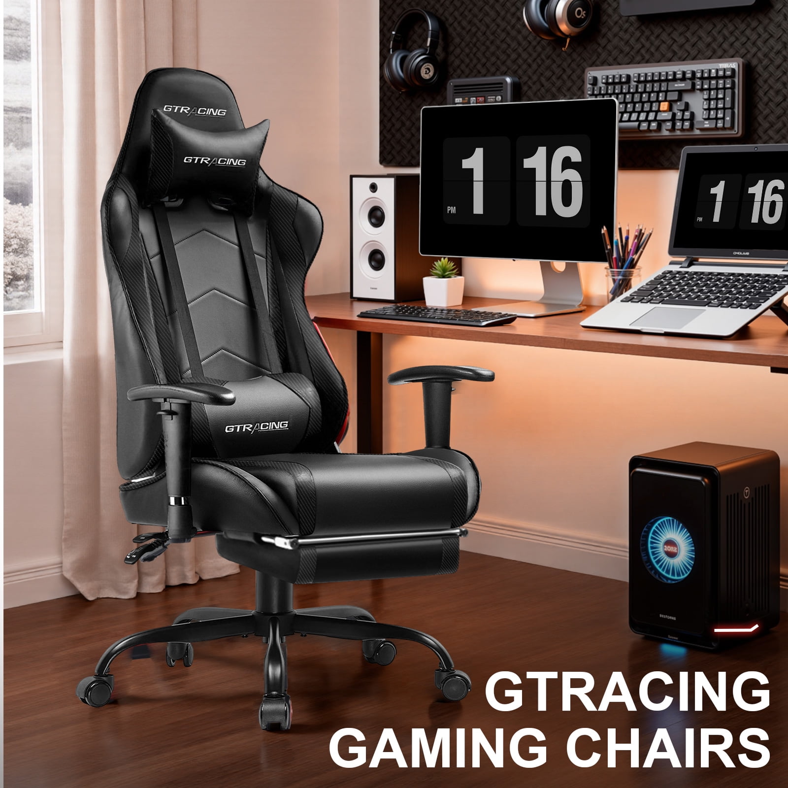 GTRACING Gaming Chair with Adjustable Headrest and UK Ubuy