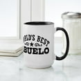 thumbnail image 4 of CafePress - World's Best Abuelo Large Mug - 15 oz Ceramic Large White Novelty Mug, 4 of 4