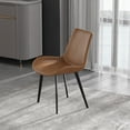thumbnail image 5 of Magic Home Modern Faux Leather Bucket Seat Dining Chairs (set of 2) Grey, 5 of 5