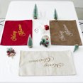 thumbnail image 4 of de la vaso Del Placemat de Del Rectángulo para La Decoración Del Partido para hogar Cubiertos de Marron oscuro Zulema Estera de mesa de Navidad, 4 of 8
