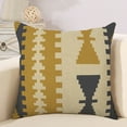 thumbnail image 2 of Liquidation! Taie d'Oreiller en Lin Simple Coussin Géométrique Housse de Coussin Simple pour Canapé, 2 of 4