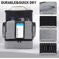 thumbnail image 2 of Funambulist Large-Capacity Shower Caddy Portable Dorm Room Essentials for College Students Girls/Guys (Grey), 2 of 7