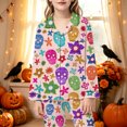 thumbnail image 2 of Gunia Little Girl Halloween Pajamas 2 Piece Button Up Long Sleeve Tops Pants Nightwear Outfit For Toddler Kids Pjs Loungewear Pink 5-6 Years, 2 of 4