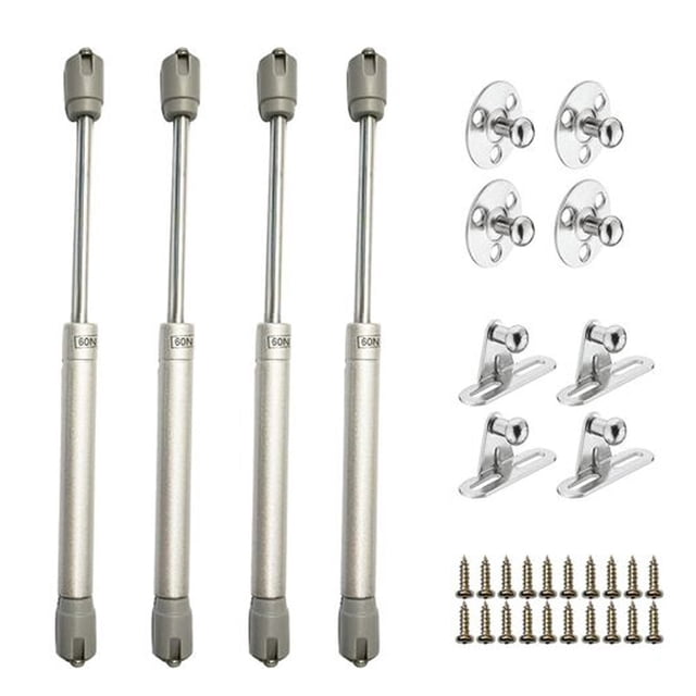 Amortiguador hidráulico de gas para puertas elevadoras, muebles de armario, cocina, bisagra amortiguadora, 60N/6kg, 270mm, 4 unidades