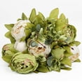 thumbnail image 4 of Silk Peony Bouquet Vintage Artificial Peonies Flower for Home Wedding Party Decor (1pcs, White), 4 of 4