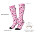 thumbnail image 6 of Fotbe Cool Flamingos print Women's Men's Novelty Crew Socks Cotton Socks Knee High Socks for Walking,Running,Nurses,Pregnancy, 6 of 8