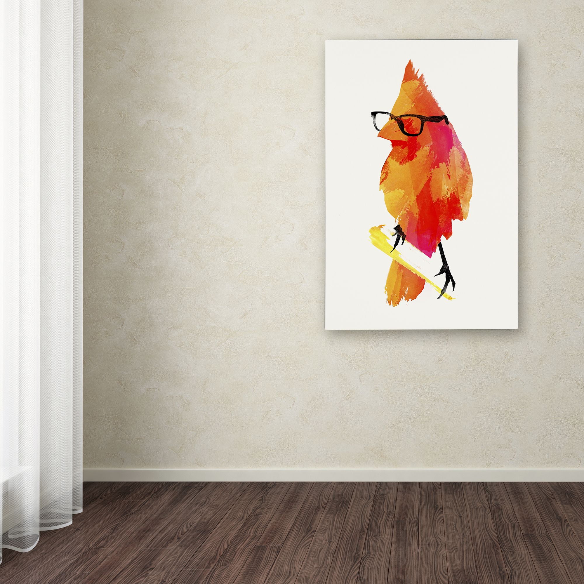 Trademark Fine Art 'Punk Birdy' Canvas Art by Robert Farkas