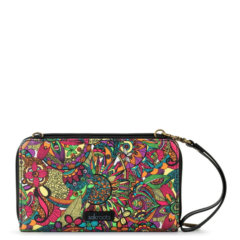 Wallet Multi Color Clutch Purse Sakroots Smartphone Crossbody Bag