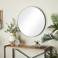 thumbnail image 2 of DecMode 30" x 30" Black Wall Mirror with Thin Frame, 2 of 7