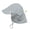 Gray, variant on green sprouts UPF50+ Eco Flap Hat-Gray-2T-4T