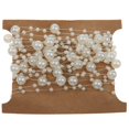thumbnail image 2 of 5M Cadena de Línea de pesca Cinta de ajuste Boda Decoración de bricolaje Beige Gloria Cadena de cuentas, 2 of 9