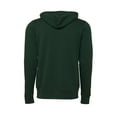 thumbnail image 2 of Unisex Poly-Cotton Fleece Full-Zip Hooded Sweatshirt - FOREST - M, 2 of 2