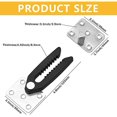 thumbnail image 4 of 4 Pcs Sectional Couch Connector, Heavy Duty Couch Snap Alligator Sofa Connector Sofa Interlocking Connector Furniture Joint Snap With Mounting Screws, 4 of 5