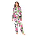 thumbnail image 2 of FORMRS Onesies Pajama for Adults Unisex Hoodie Winter Jumpsuit One Piece Sleepwear, Sizes S-2XL, Abstract Geometric, 2 of 7