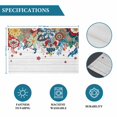 thumbnail image 6 of Boho Flowers Placemats Set of 6, Bohemian Abstract Floral Vintage Wood Plank Placemats for Dining Table, Place Mats for Kitchen Tabletop, Waterproof Wipeable Dining Table Mats Set, 6 of 9