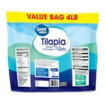 Great Value Frozen Tilapia Skinless & Boneless Fillets, 4 lb