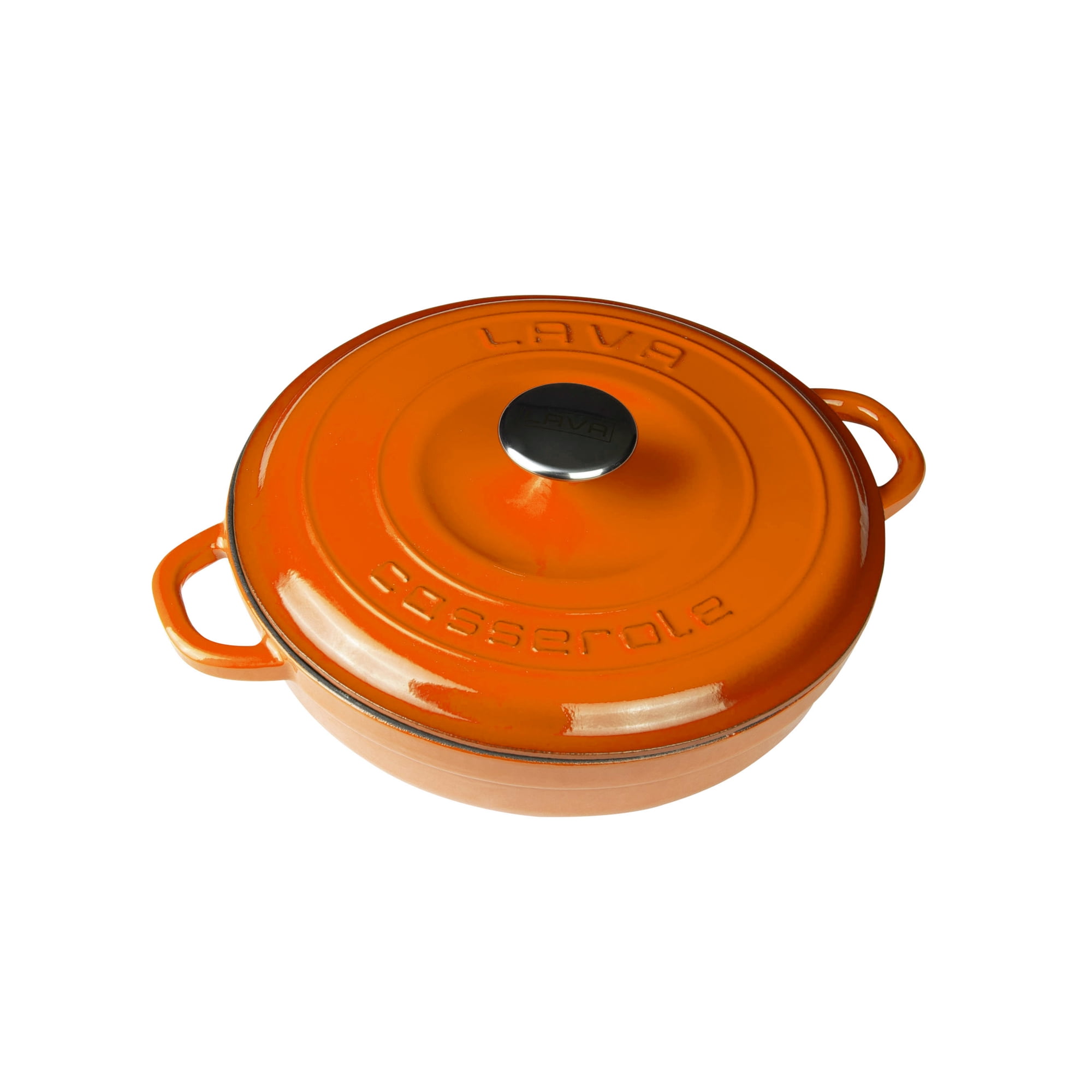 Lava Enameled Cast Iron Braiser 3.45 Qt. Round Heritage Series with