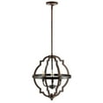 thumbnail image 6 of JONATHAN Y Ogee 16.75" 3-Light Adjustable Iron Rustic Industrial LED Pendant, Oil Rubbed Bronze, 6 of 8