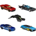 thumbnail image 2 of Hot Wheels Batman, paquete de 5 coches de juguete con temáti, 2 of 5