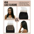 thumbnail image 5 of LUXLUXE A'Lelia | Human Hair Bundle Free Part 4X4 Hand Tied Swiss Lace Closure with Baby Hairs for Weave Wig,, 5 of 6