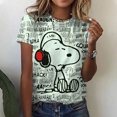 thumbnail image 3 of Tops cortos Y2k 2024, camisetas para bebé con estampado de Snoopy rosa lindo, camiseta corta de manga corta Harajuku con cuello redondo y dibujos animados vintage de los años 2000, 3 of 4